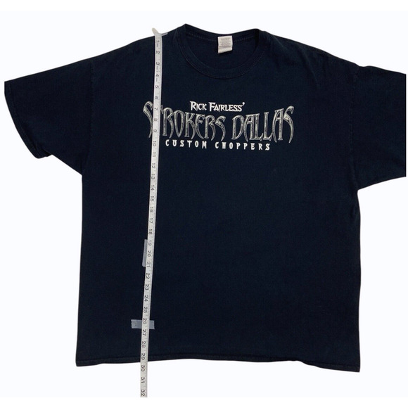 Rick Fairless Strokers Dallas Custom Choppers Men's T Shirt 2XL Motorcycle Biker - Picture 3 of 8